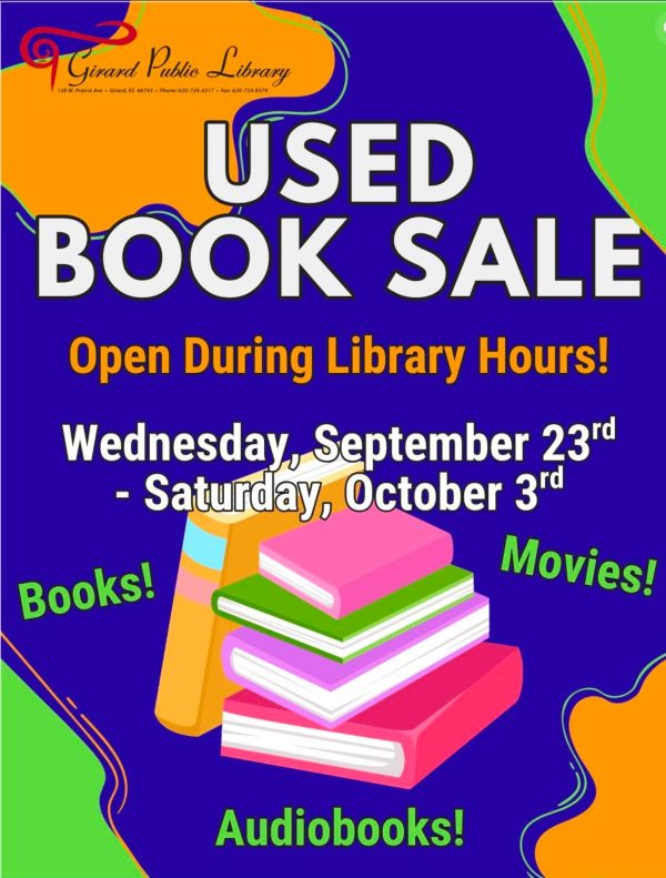 Used Book Sale - open through Saturday, October 3rd! Prices for many items have been…