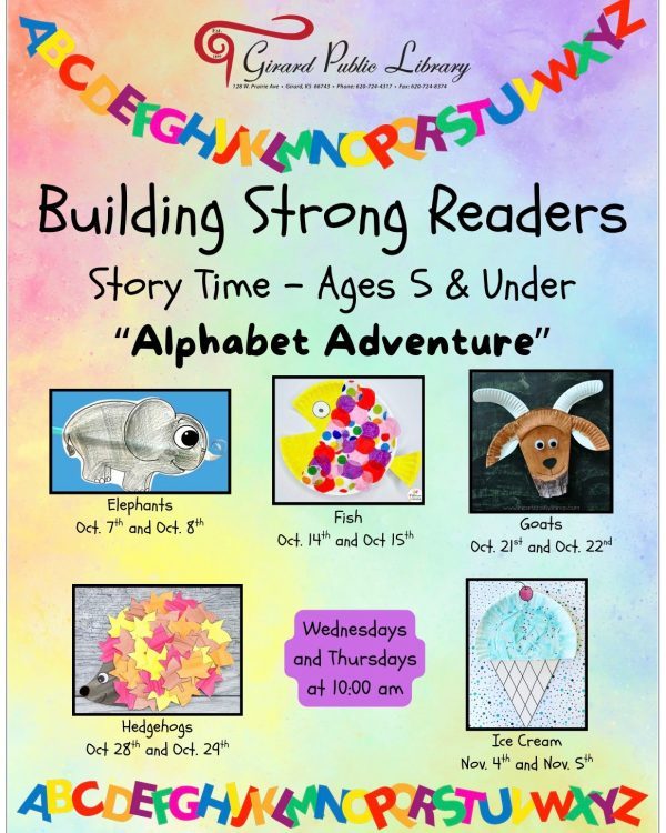 Happening today at Girard Public LIbrary! ~ Crocktober - during library hours - Stop by…